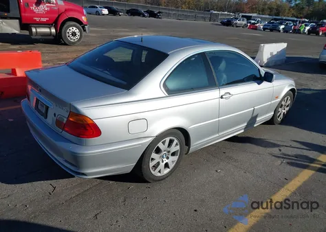 2000 BMW 323Ci from USA, damaged, VIN WBABM3347YJN64258